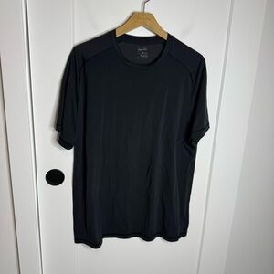 Hill City Black Crewneck Lightweight Breathable Short Sleeve Tshirt Size Large